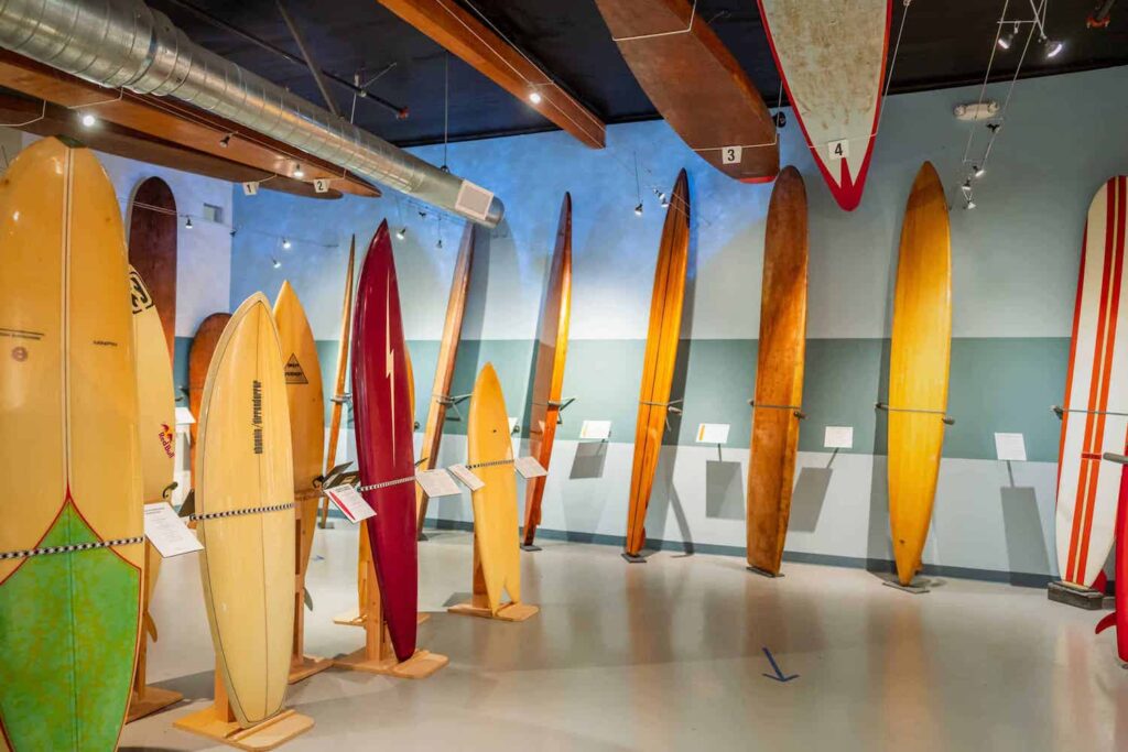 Oceanside surf museum showcasing the history of surfboards